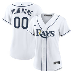 Tampa Bay Rays Women's Home Custom Replica 2.0 Jersey - White | Nike