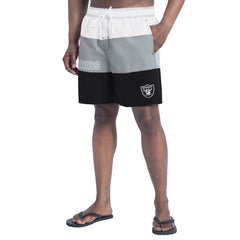 NFL Las Vegas Raiders G-III Sports by Carl Banks Sunrise Volley Swim Shorts