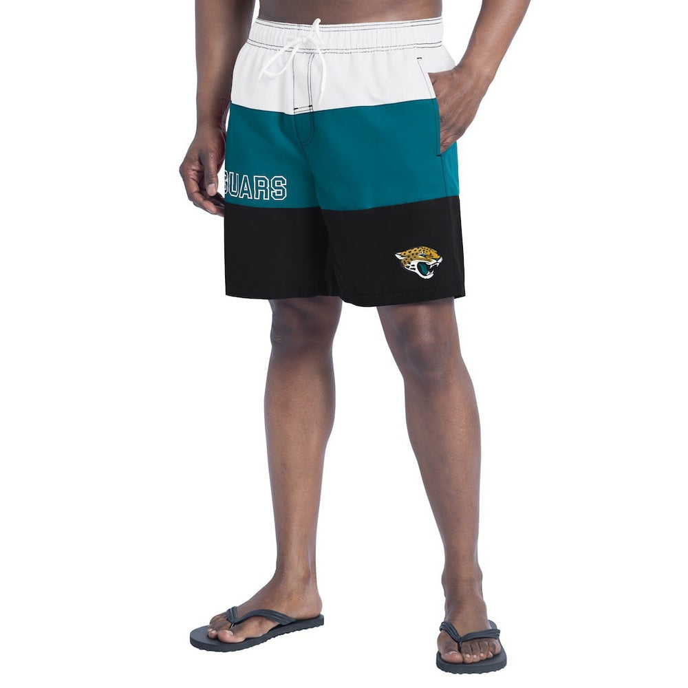 NFL Jacksonville Jaguars G-III Sports by Carl Banks Sunrise Volley Swim Shorts