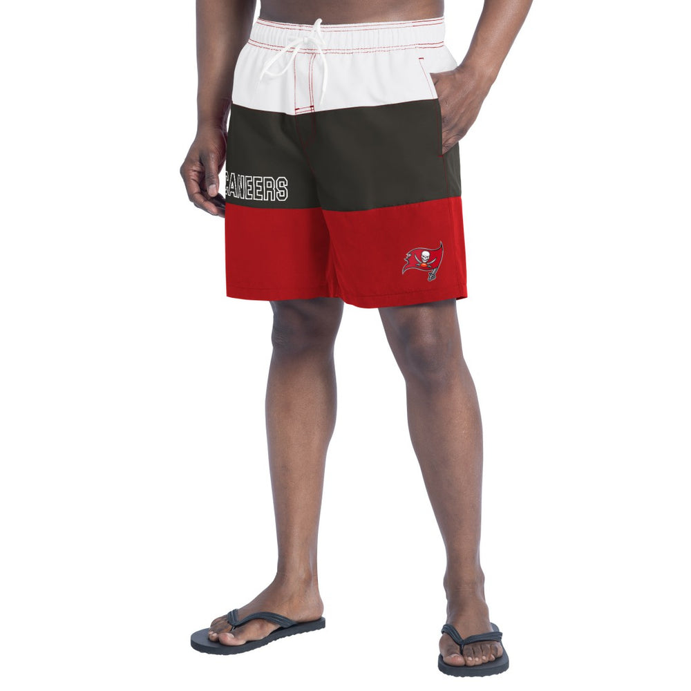 NFL Tampa Bay Buccaneers G-III Sports by Carl Banks Sunrise Volley Swim Shorts