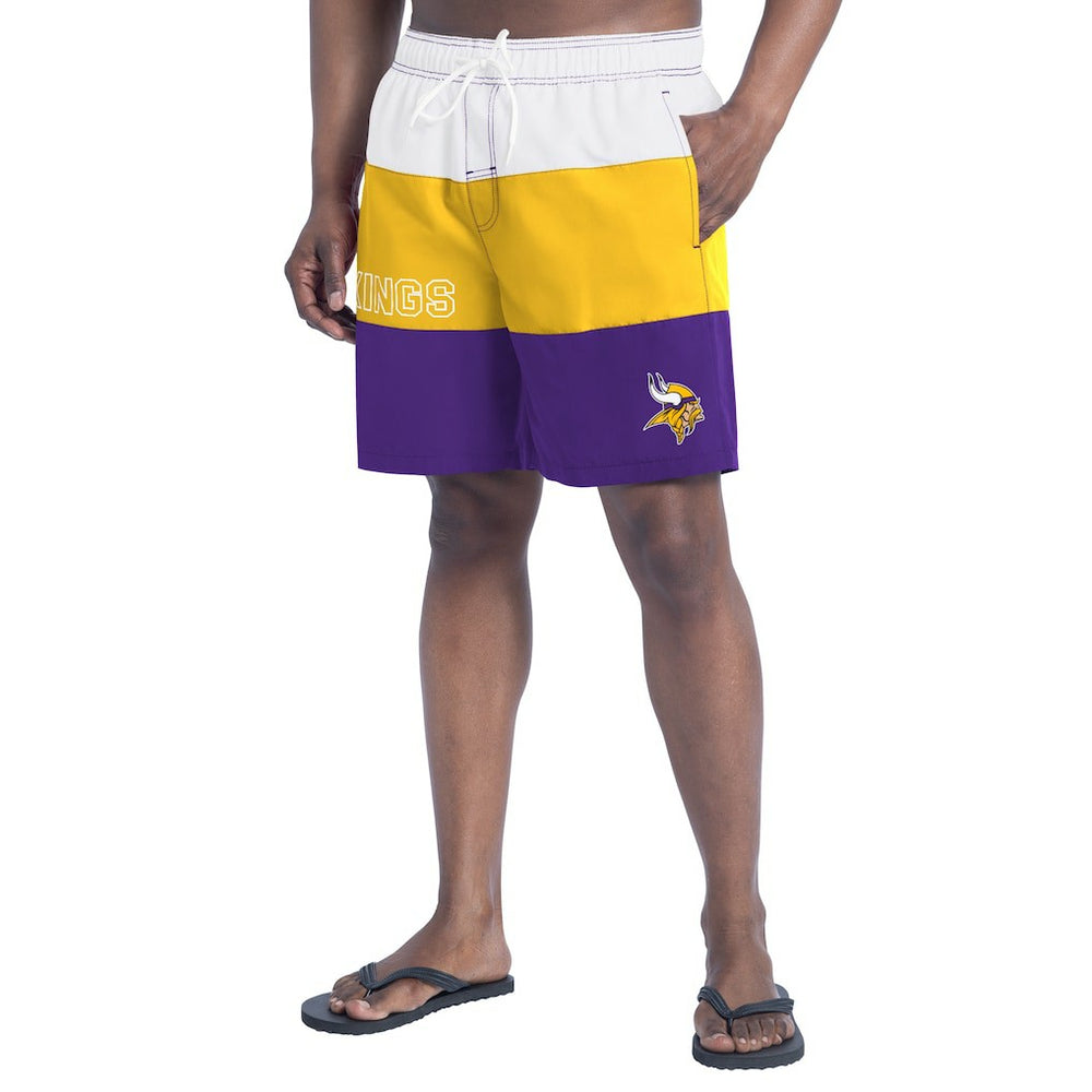 NFL Minnesota Vikings G-III Sports by Carl Banks Sunrise Volley Swim Shorts