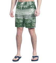 NFL Green Bay Packers G-III Sports by Carl Banks Horizon Volley Swim Shorts