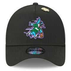 Miami Marlins 2025 Big League Chew A-Frame 9FORTY Adjustable Trucker Hat - Black | New Era