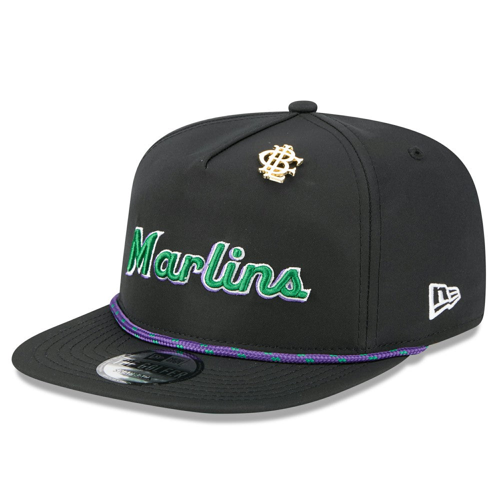 Miami Marlins 2025 Big League Chew Golfer Snapback Hat - Black | New Era