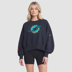 NFL Miami Dolphins Women's 2025 Rivalries Collection Oversized Phoenix Fleece Sweatshirt