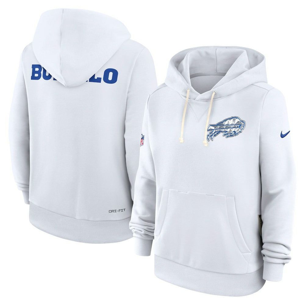 NFL Buffalo Bills Women's 2025 Rivalries Collection Standard Issue Sideline Dri-FIT Hoodie