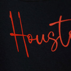 Houston Astros Women's Cooperstown Collection Blocked Fleece Pullover Sweatshirt- Orange/Black | Mitchell & Ness
