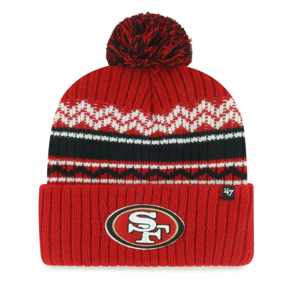 NFL San Francisco 49ers '47 Youth Polar Vortex Cuffed Knit Hat with Pom