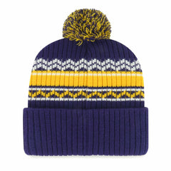 NFL Minnesota Vikings '47 Youth Polar Vortex Cuffed Knit Hat with Pom