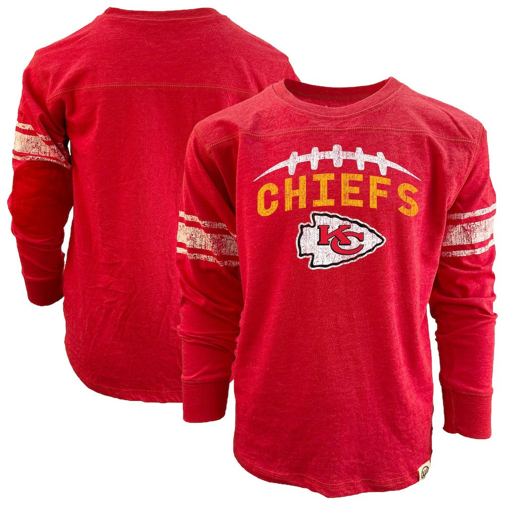 NFL Kansas City Chiefs Wes & Willy Youth Football Long Sleeve T-Shirt