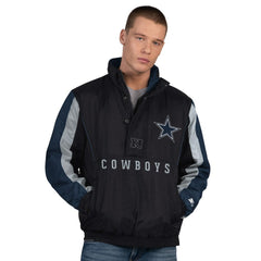 NFL Dallas Cowboys Starter Thursday Night Gridiron Vintage Logo Half-Zip Jacket