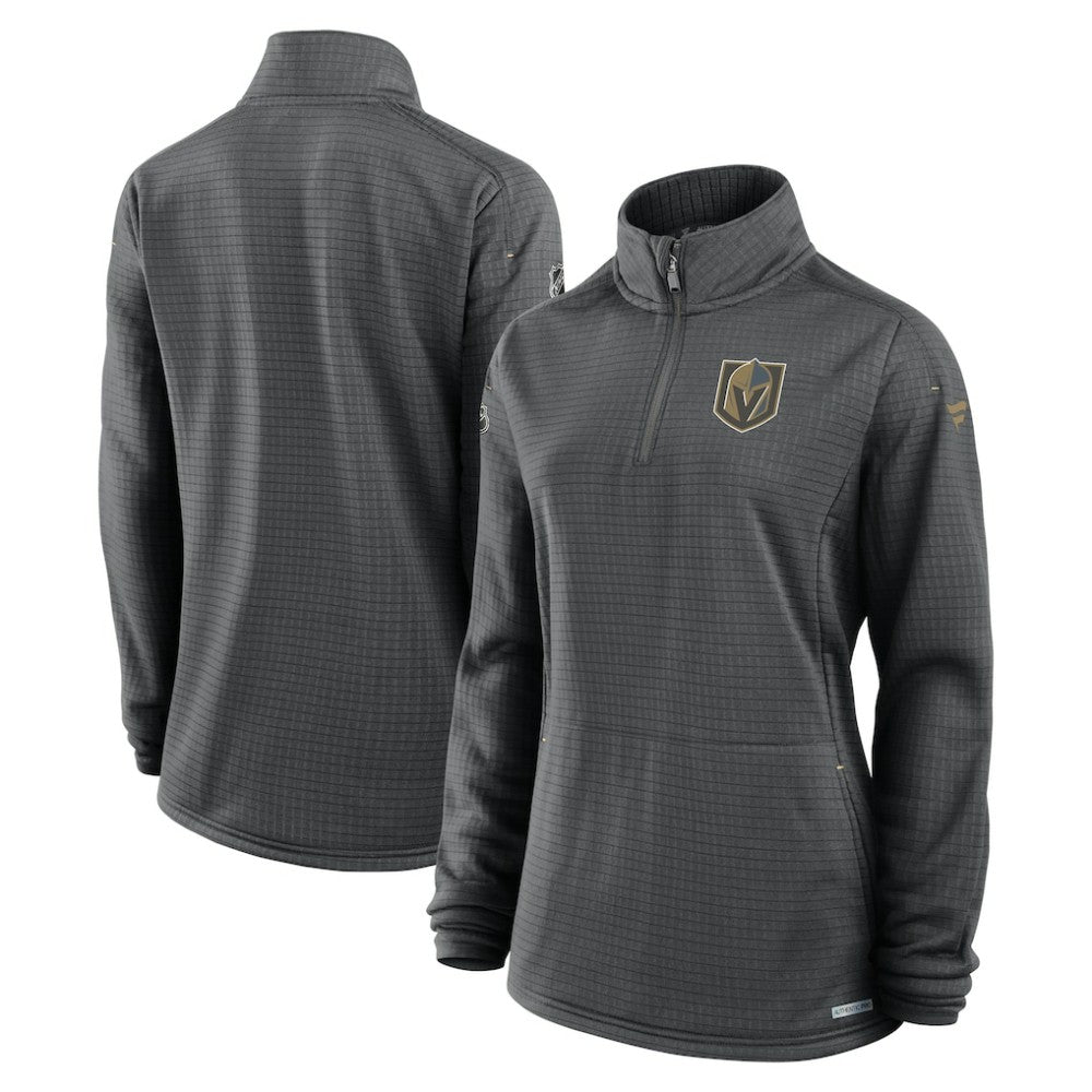 Vegas Golden Knights Fanatics Women's Authentic Pro Rink Quarter-Zip Pullover