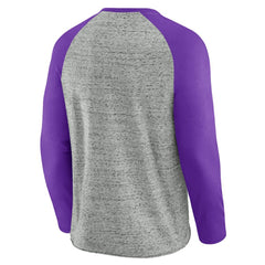 Arizona Diamondbacks Darius Rucker Collection Raw Edge Raglan Long Sleeve Baseball T-Shirt - Heather Gray
