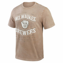 Milwaukee Brewers Darius Rucker Collection Sun Faded T-Shirt - Tan