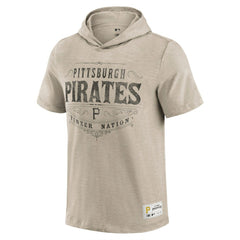 Pittsburgh Pirates Darius Rucker Collection Hooded T-Shirt - Tan