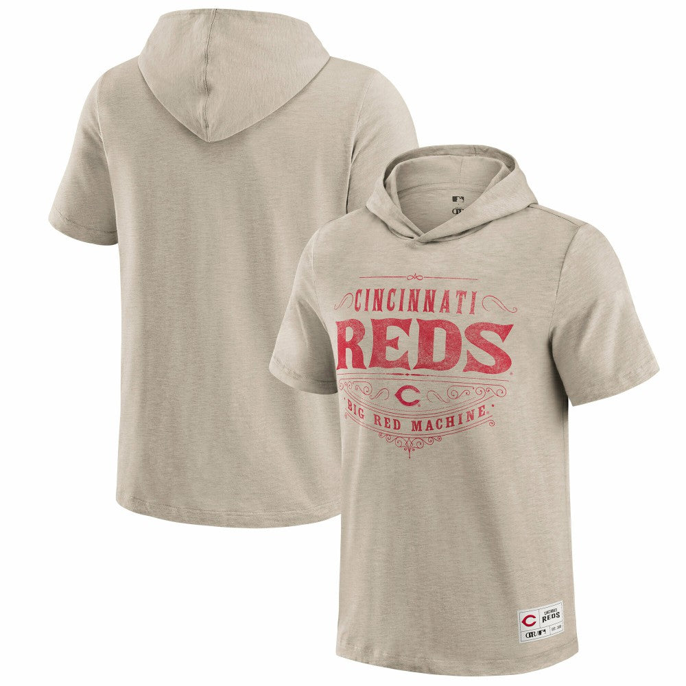 Cincinnati Reds Darius Rucker Collection Hooded T-Shirt - Tan