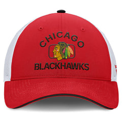 Chicago Blackhawks Fanatics Authentic Pro Rink Adjustable Trucker Hat