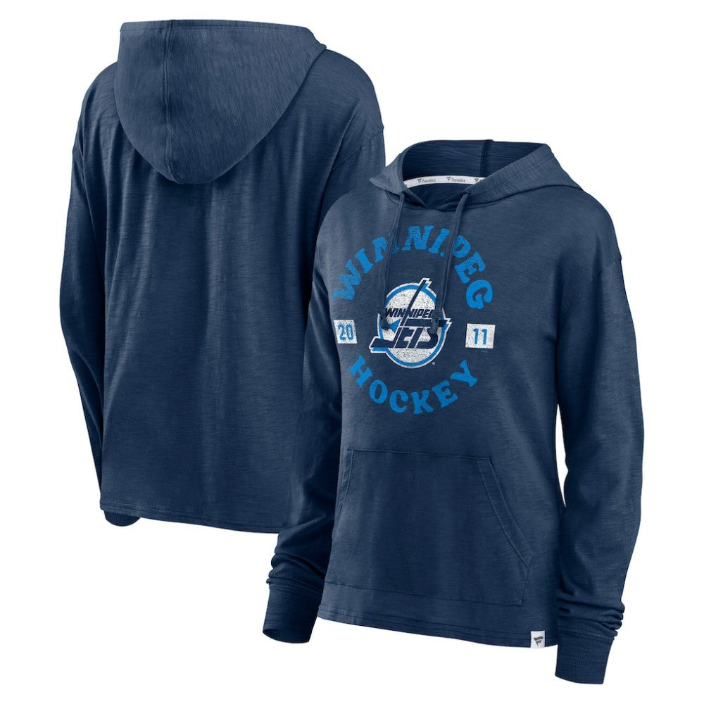 Winnipeg Jets Fanatics Women's Faded Pullover Hoodie