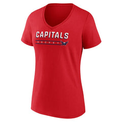 Washington Capitals Fanatics Women's V-Neck T-Shirt
