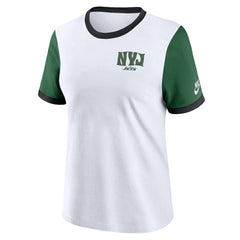NFL New York Jets Women's Rewind Ringer Tri-Blend T-Shirt