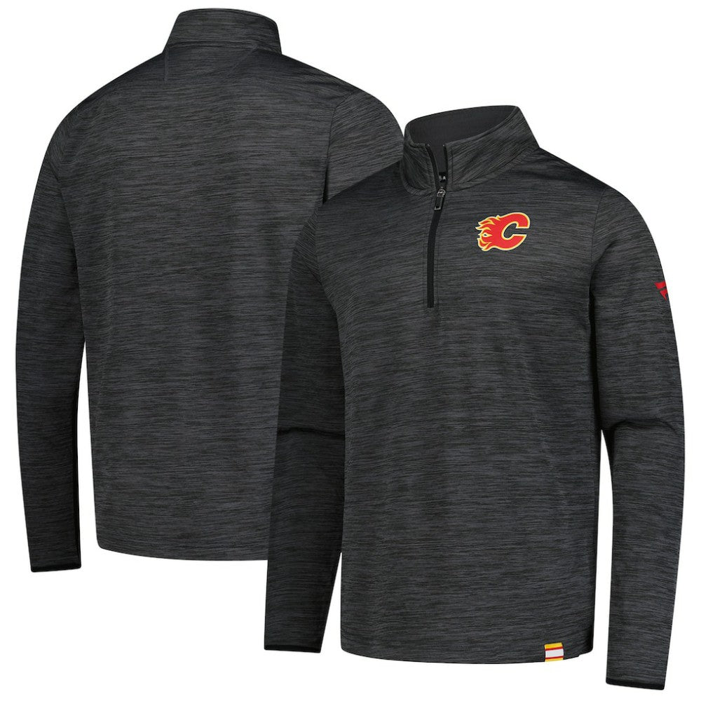 Calgary Flames Fanatics Authentic Pro Lightweight Quarter-Zip Pullover