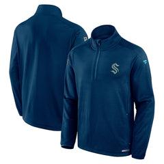 Seattle Kraken Fanatics Authentic Pro Rink Quarter-Zip Top
