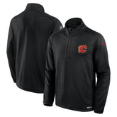 Calgary Flames Fanatics Authentic Pro Rink Quarter-Zip Top