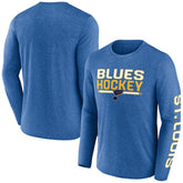 St. Louis Blues Fanatics Sweep Iconic Synthetic Long Sleeve T-Shirt