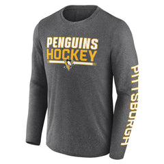 Pittsburgh Penguins Fanatics Sweep Iconic Synthetic Long Sleeve T-Shirt