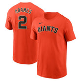 Willy Adames San Francisco Giants Fuse Name & Number T-Shirt - Orange | Nike