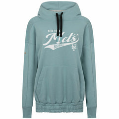 New York Mets Levelwear Women's Waterfall Glide Pullover Hoodie - Blue