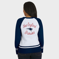 NFL New England Patriots WEAR by Erin Andrews Women's Colorblock Raglan Sweater