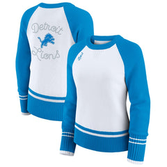 NFL Detroit Lions WEAR by Erin Andrews Women's Colorblock Raglan Sweater