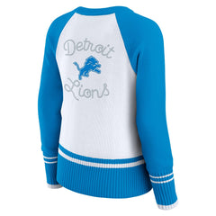 NFL Detroit Lions WEAR by Erin Andrews Women's Colorblock Raglan Sweater