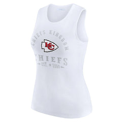 NFL Kansas City Chiefs WEAR by Erin Andrews Women's Ribbed Graphic Tank Top