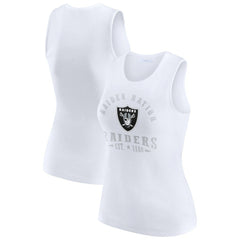 NFL Las Vegas Raiders WEAR by Erin Andrews Women's Ribbed Graphic Tank Top