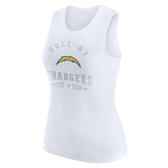NFL Los Angeles Chargers WEAR by Erin Andrews Women's Ribbed Graphic Tank Top