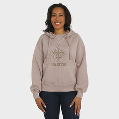 NFL New Orleans Saints WEAR by Erin Andrews Women's Washed Pullover Crewdie