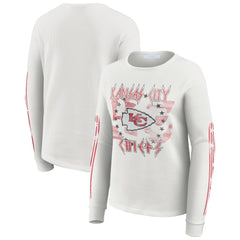 NFL Kansas City Chiefs WEAR by Erin Andrews Women's Graphic Waffle Long-Sleeve T-Shirt