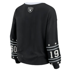 NFL Las Vegas Raiders WEAR by Erin Andrews Women's Sport Long-Sleeve T-Shirt