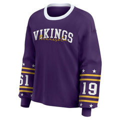 NFL Minnesota Vikings WEAR by Erin Andrews Women's Sport Long-Sleeve T-Shirt