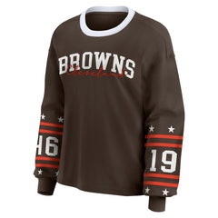 NFL Cleveland Browns WEAR by Erin Andrews Women's Sport Long-Sleeve T-Shirt