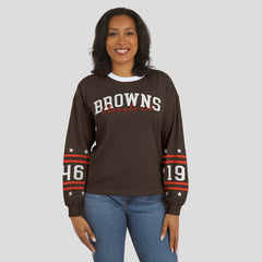NFL Cleveland Browns WEAR by Erin Andrews Women's Sport Long-Sleeve T-Shirt