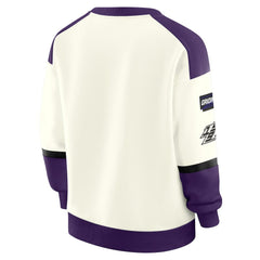 NFL Baltimore Ravens WEAR by Erin Andrews Women's Racing Crew V-Neck Sweatshirt