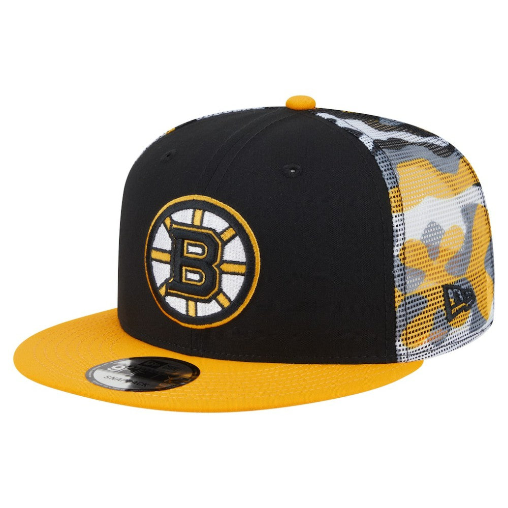 Boston Bruins New Era Camo Meshback 9FIFTY Snapback Hat