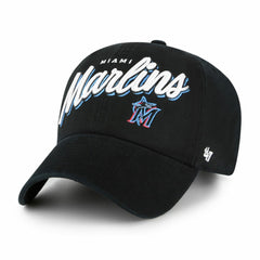 Miami Marlins Women's Ariana Clean Up Adjustable Hat - Black | 47 brand