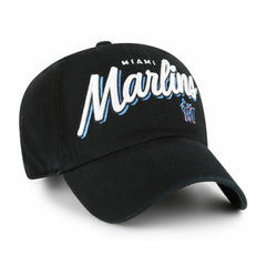 Miami Marlins Women's Ariana Clean Up Adjustable Hat - Black | 47 brand