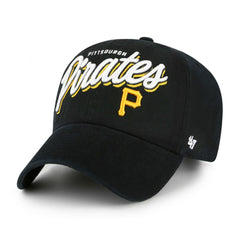 Pittsburgh Pirates Women's Ariana Clean Up Adjustable Hat - Black | 47 brand