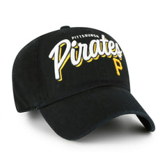 Pittsburgh Pirates Women's Ariana Clean Up Adjustable Hat - Black | 47 brand