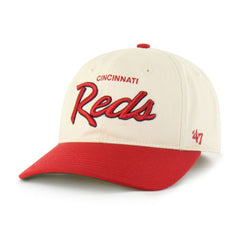 Cincinnati Reds Crosstown Franchise Fitted Hat - Natural | 47 brand
